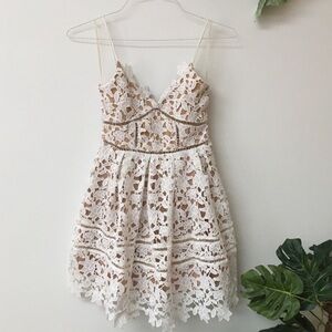Wyatt “self portrait” lace white dress